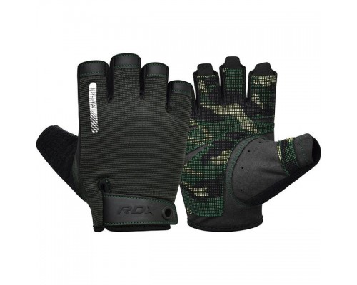 Рукавички для фітнесу RDX T2 Half Army Green XL