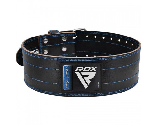 Пояс для пауерліфтингу RDX RD1 шкіряний Blue XL