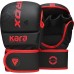 Рукавиці для ММА (Греплінгові рукавички) RDX F6 KARA Matte Red Plus S/M (капа у комплекті)