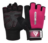 Рукавички для фітнесу RDX W1 Half Pink S