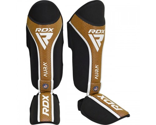 Захист гомілки та стопи RDX SHIN INSTEP AURA PLUS T-17 Black Golden XL