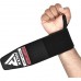 Бинти для зап'ясть (кистьові бинти) RDX W3 Gym Wrist Wraps Full Black Бинти для зап'ясть (кистьові бинти) RDX W3 Gym Wrist Wraps Full Black
