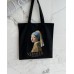 Екошопер BookOpt BK4074 VERMEER "Дівчина з перловою сережкою" чорний