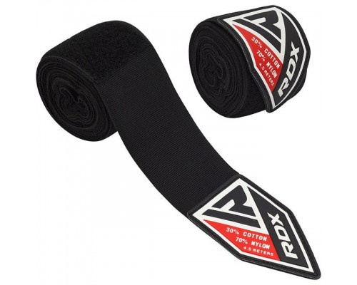 Бинти для боксу RDX WX Professional Boxing Hand Wraps Black (4.5м.)