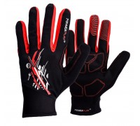 Рукавички для бігу PowerPlay 6607 Чорно-Червоні M