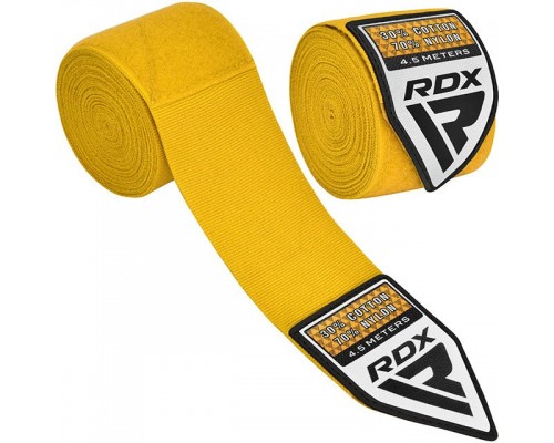 Бинти для боксу RDX WX Professional Boxing Hand Wraps Yellow (4.5м.)
