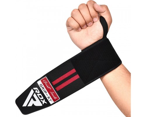 Бинти для зап'ясть (кистьові бинти) RDX GYM WRIST WRAP R11 BLACK/RED