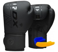 Боксерські рукавиці RDX F6 Kara Matte Black 6 унцій  (капа в комплекті)