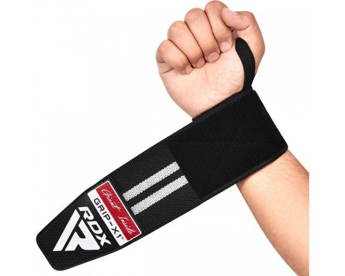 Бинти для зап'ясть (кистьові бинти) RDX GYM WRIST WRAP R11 BLACK/WHITE