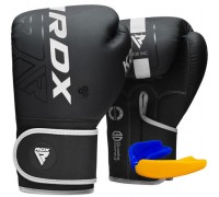 Боксерські рукавиці RDX F6 Kara Matte White 14 унцій  (капа в комплекті)