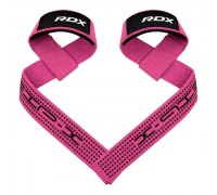 Лямки для тяги RDX S4 Gym Cotton Gel Straps Pink Plus