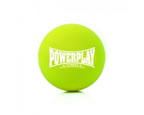 Масажний силіконовий м'яч PowerPlay PP-4354 Silicone Lacrosse Ball (6.3см.) Зелений