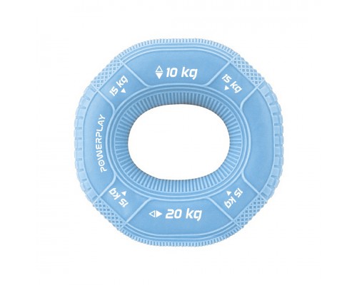 Еспандер кистьовий силіконовий PowerPlay PP-4331 Hand Grip Light 10-15-20 кг. Блакитний