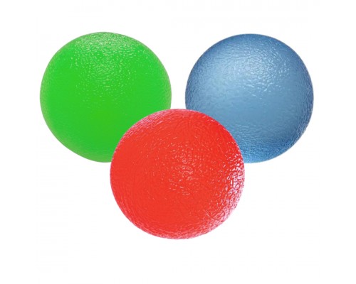 Набір силіконових еспандерів-м'яч (тренажер для кисті) PowerPlay PP-4339 Grip Ball Set (набір 3 шт.)