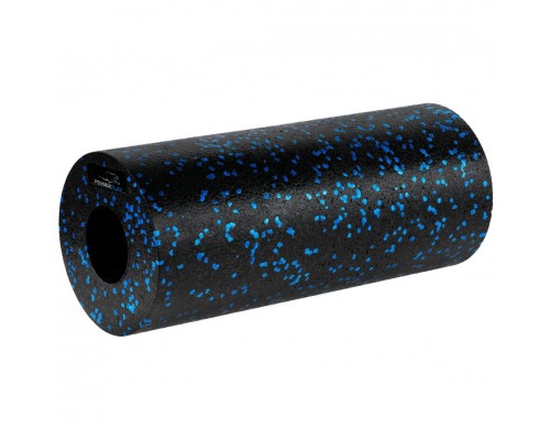 Масажний ролик (роллер) гладкий PowerPlay PP-4347 EPP Foam Roller Чорно/Синій (33x14см.)