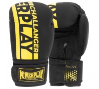 Боксерські рукавиці PowerPlay 3086 Matt Challenger Чорно-Жовті 16 унцій Боксерські рукавиці PowerPlay 3086 Matt Challenger Чорно-Жовті 16 унцій