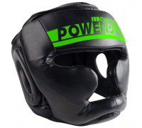 Боксерський шолом тренувальний PowerPlay 3048 Чорно-Зелений L