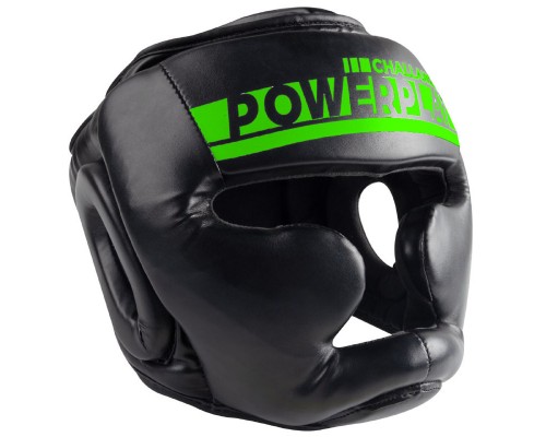 Боксерський шолом тренувальний PowerPlay 3048 Чорно-Зелений L