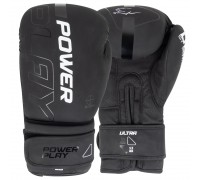 Боксерські рукавиці PowerPlay 3024 Ultra Mat Чорно-Білі 12 унцій Боксерські рукавиці PowerPlay 3024 Ultra Mat Чорно-Білі 12 унцій