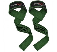 Лямки для тяги PowerPlay 7064 Lifting Gym Straps Зелені