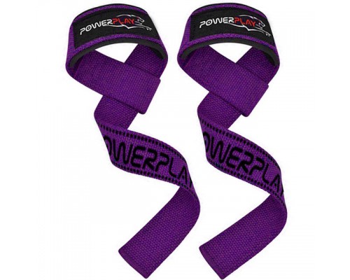 Лямки для тяги PowerPlay 7064 Lifting Gym Straps Фіолетові