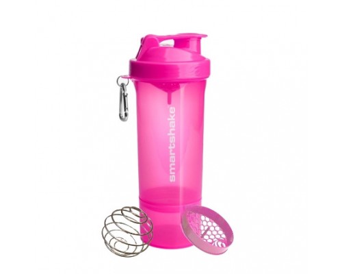 Шейкер спортивний SmartShake Slim 500ml Neon Pink