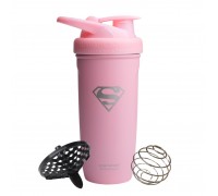 Шейкер спортивний SmartShake Reforce 900ml Supergirl Pink