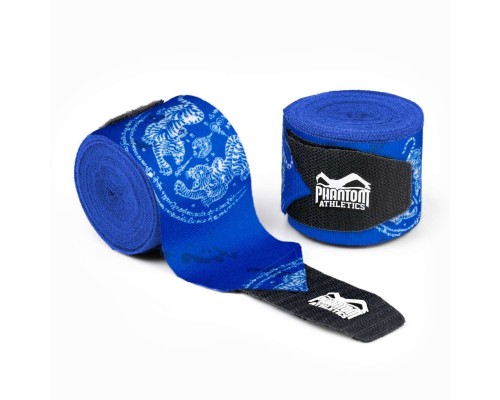 Бинти для боксу Phantom Muay Thai Blue 400cm. (4м.)
