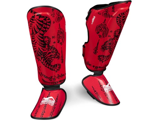 Захист гомілки та стопи Phantom Muay Thai Red L/XL
