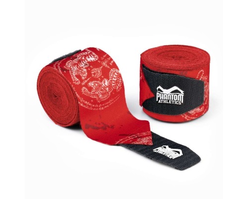 Бинти для боксу Phantom Muay Thai Red 400cm. (4м.)