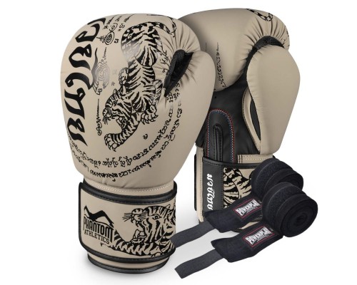 Боксерські рукавиці Phantom Muay Thai Sand 12 унцій (Бинти 4м. в подарунок)