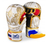 Рукавиці для ММА Phantom Muay Thai White Gold L/XL (капа в подарунок)