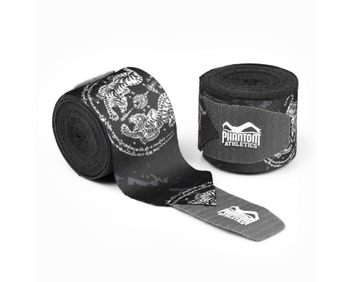 Бинти для боксу Phantom Muay Thai Black 400cm. (4м.)