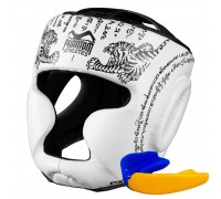 Боксерський шолом Phantom Muay Thai Full Face White (капа в комплекті) Боксерський шолом Phantom Muay Thai Full Face White (капа в комплекті)