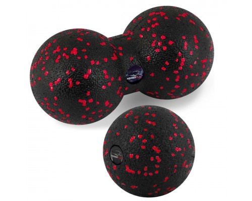 Набір м'ячів для масажу та йоги PowerPlay PP_4090 EPP (Комплект з 2 штук) Red