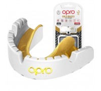Капа OPRO Gold Braces під брекети доросла (вік 11+) White/Gold (art.102506004) Капа OPRO Gold Braces під брекети доросла (вік 11+) White/Gold (art.102506004)