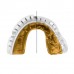 Капа OPRO Gold Braces під брекети доросла (вік 11+) White/Gold (art.102506004)