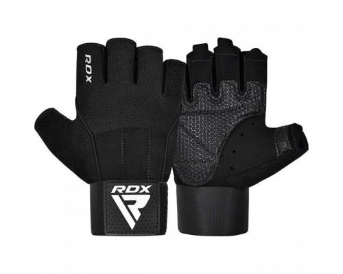 Рукавички для фітнесу RDX  W3 BLACK WITH EVA PADDING-M