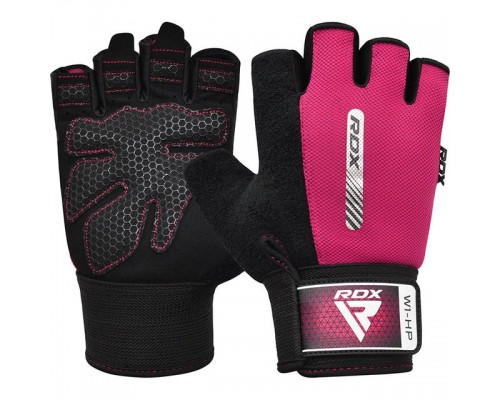 Рукавички для фітнесу RDX W1 Half Pink M