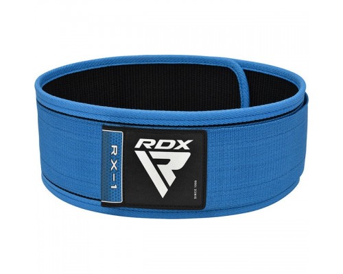 Пояс для важкої атлетики RDX RX1 Weight Lifting Belt BLUE-M