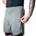 Компресійні шорти для RDX MMA T16 2-в-1 GREY/BLACK-XL