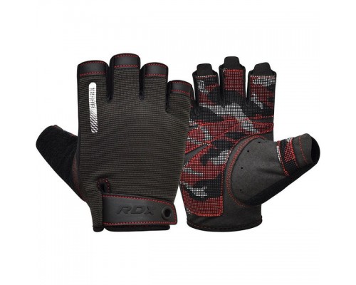 Рукавички для фітнесу RDX T2 Half Red S