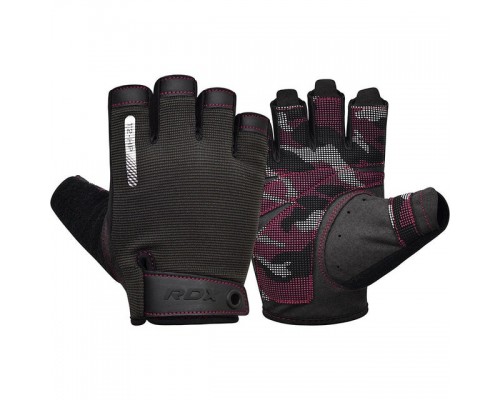 Рукавички для фітнесу RDX T2 Half Pink S