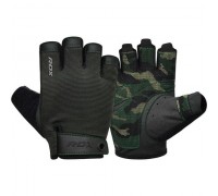 Рукавички для фітнесу RDX T2 Half Army Green PLUS-M