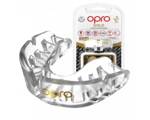 Капа OPRO Gold доросла (вік 11+)  Clear (art.102504015)