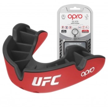 Капа OPRO Silver UFC доросла (вік 11+) Red/Black (ufc.102514002)