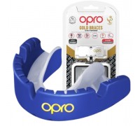 Капа OPRO Gold Braces під брекети доросла (вік 11+) Dark Blue/Pearl (art.102506002)