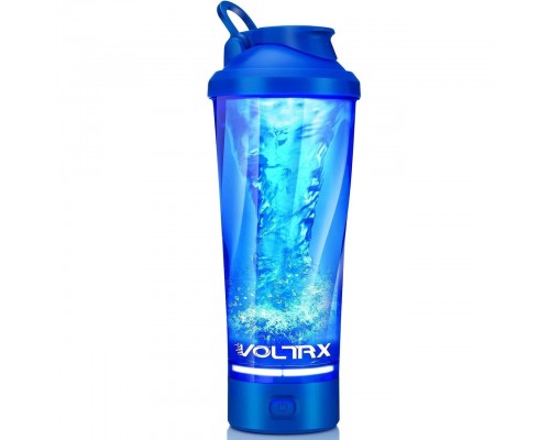 Шейкер спортивний електричний VOLTRX VortexBoost 600 мл. Tritan Blue