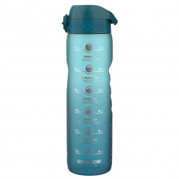Пляшка для води ION8 1000 мл. BPA Free, Times To Drink, (ЕКО пляшка) BPA Free, Teal & Blue