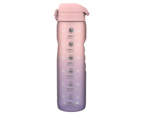 Пляшка для води ION8 1000 мл. BPA Free, Times To Drink, (ЕКО пляшка) BPA Free, Periwinkle &Rose